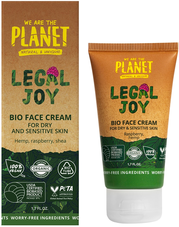 Крем для лица We are the planet Legal Joy Для сухой и чувствительной кожи 50мл