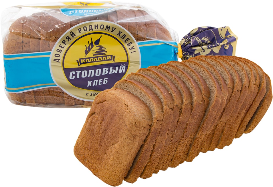 Хлеб Каравай Столовый нарезка 750г
