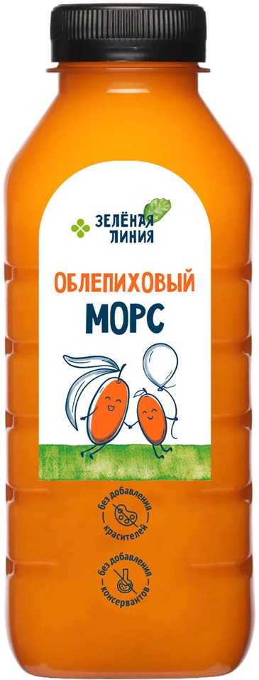 Морс Зеленая Линия облепиховый 1л - Vprok.ru Перекрёсток