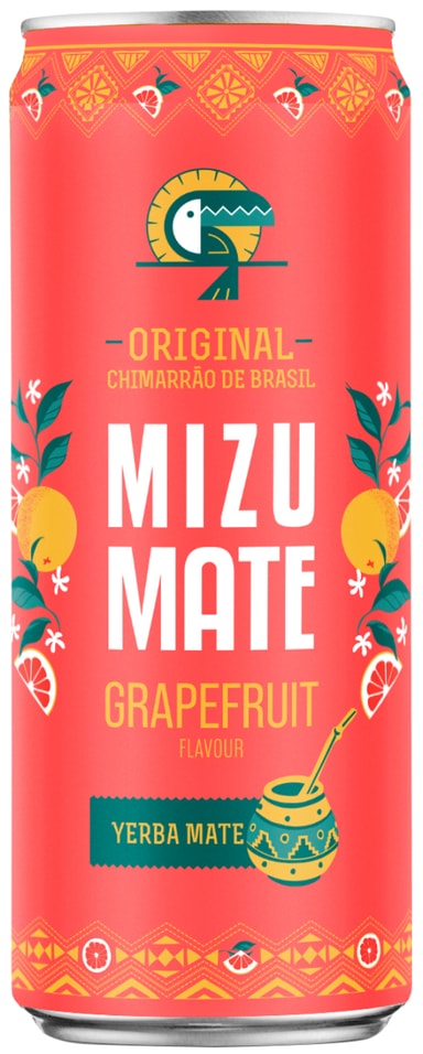 Напиток Vitamizu Yerba Mate Grapefruit 330мл