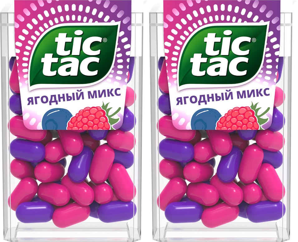 Драже Tic-Tac Ягодный Микс 16г (упаковка 2 шт.)