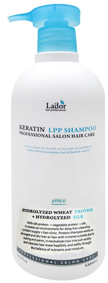 Шампунь для волос LaDor Keratin LPP Shampoo с кератином 530мл