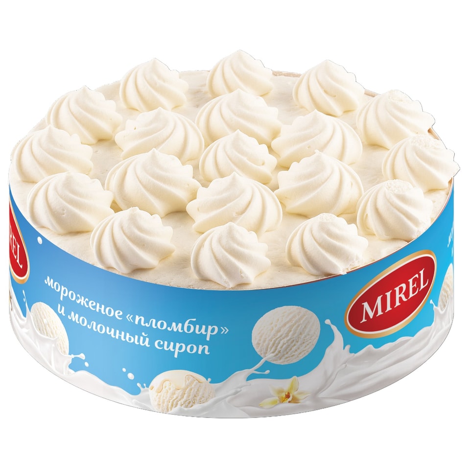 Торт Mirel Пломбирный 750г - Vprokru Перекрёсток 707₽
