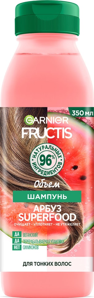 Отзывы о Шампуни для волос Garnier Fructis Superfood Арбуз 350мл