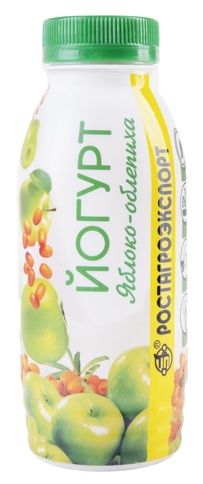 Йогурт питьевой РостАгроКомплекс Яблоко и Облепиха 2.5% 290г