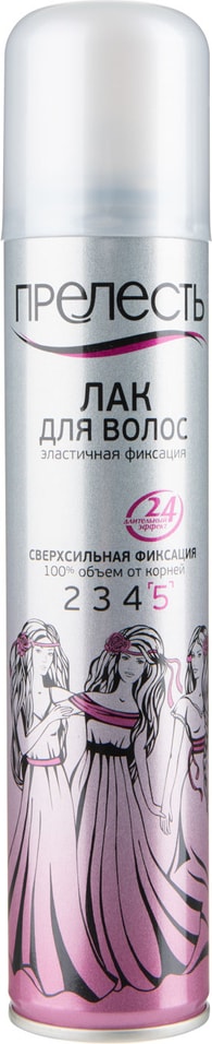 Лак для волос Прелесть Защита и сверхсильная фиксация 200мл от Vprok.ru