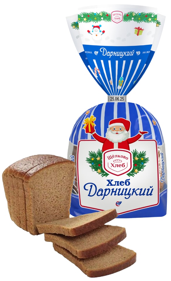 Хлеб Щелковохлеб Дарницкий нарезка 320гс доставкой!