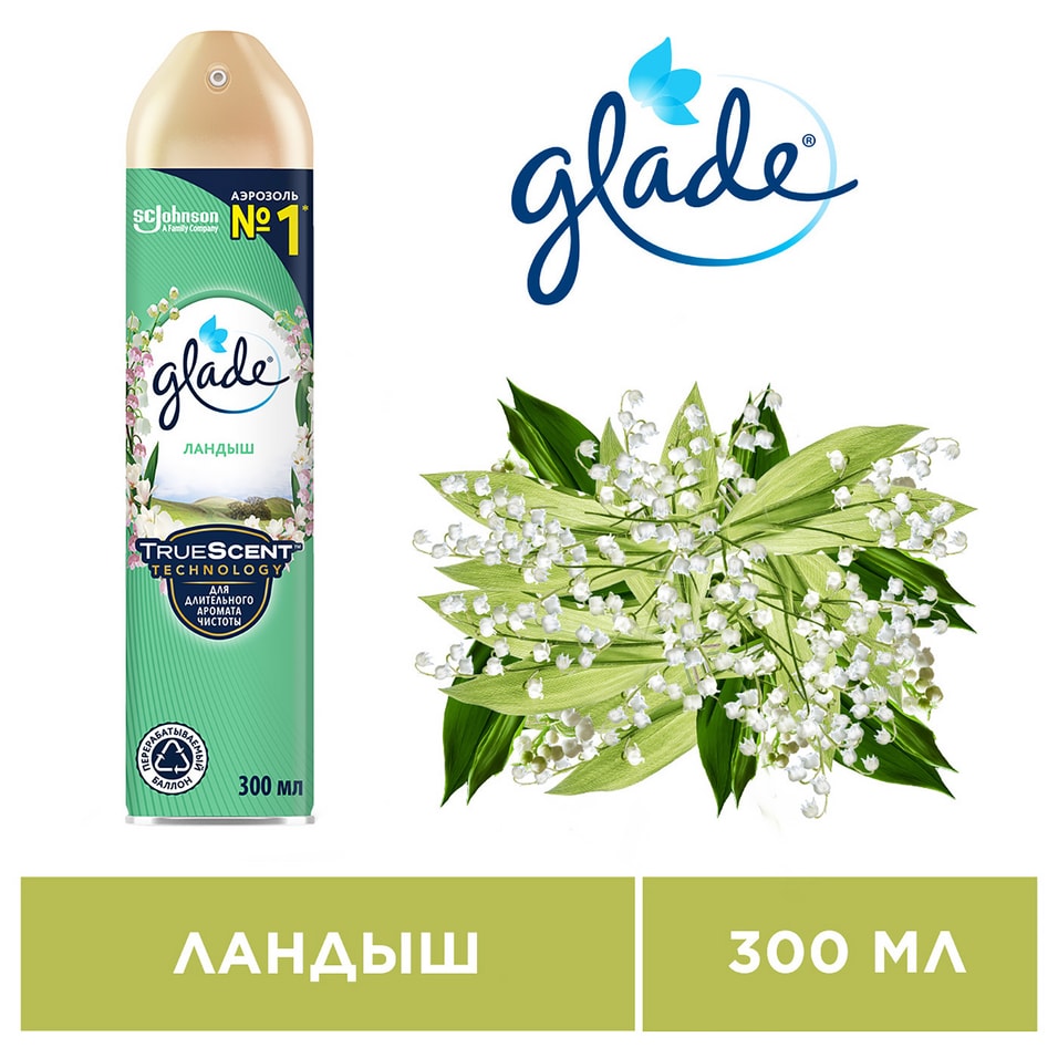 Освежитель воздуха Glade Ландыш 300мл от Vprok.ru