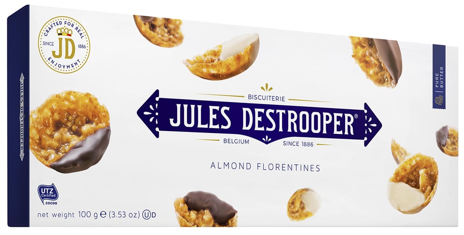 Печенье Jules Destrooper флорентийское с миндалем 100г