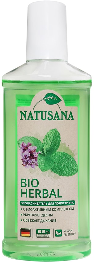 Ополаскиватель для полости рта Natusana Bio Herbal 250мл