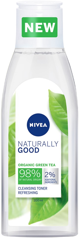 Тоник для лица NIVEA Naturally Good очищающий 200мл