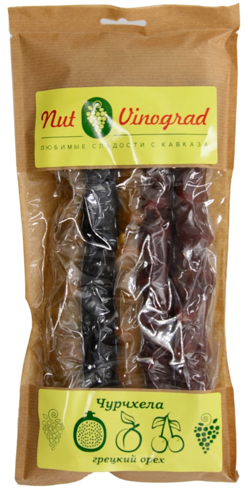 Чурчхела Nut Vinograd Ассорти 5 вкусов 450г