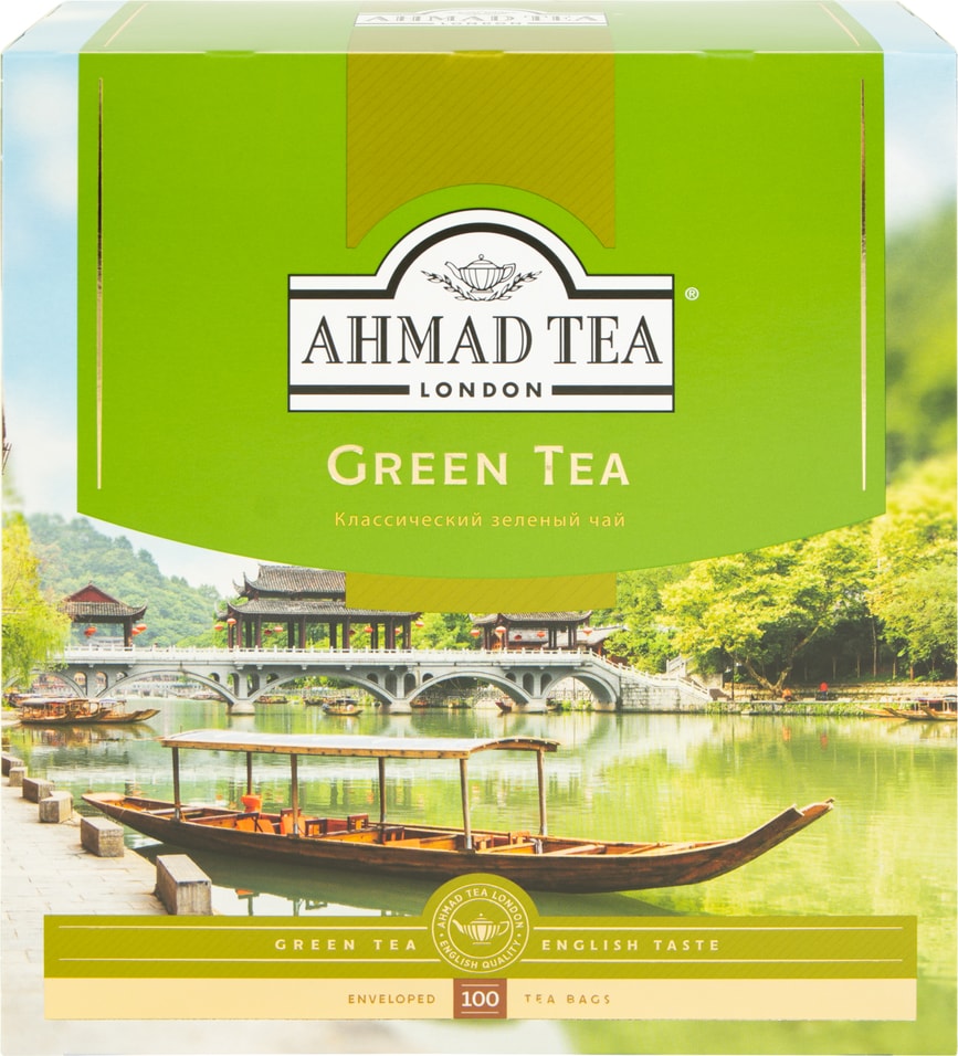 Чай зеленый Ahmad Tea 100*2г от Vprok.ru