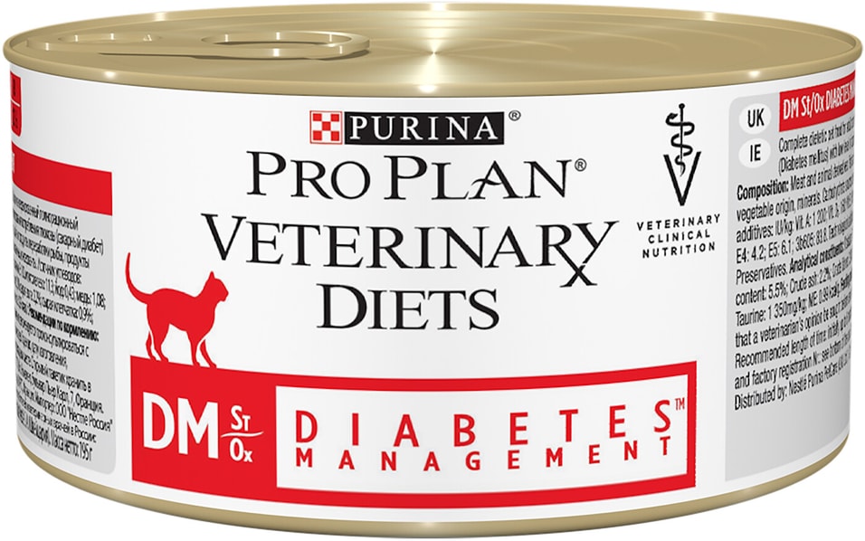 Влажный корм для кошек Pro Plan Veterinary Diets DM Diabets Management при диабете 195г 199₽