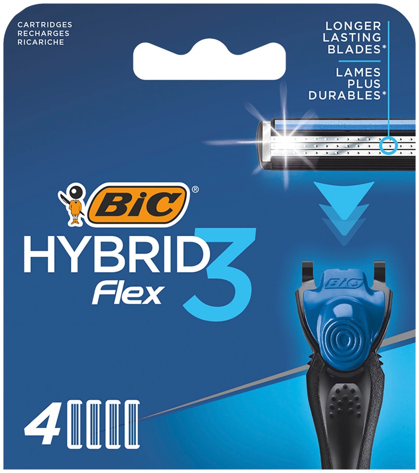 Отзывы о Кассеты для бритья Bic Flex 3 Hybrid 4шт