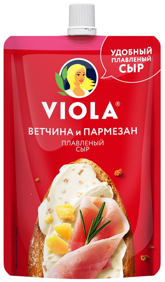 Сыр плавленый Viola Ветчина и Пармезан 45% 180г
