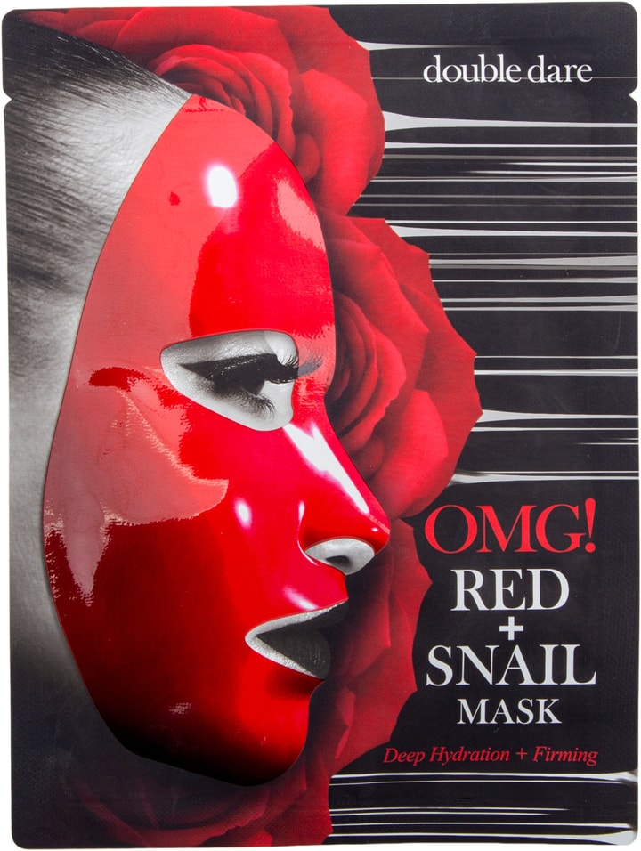 Маска для лица Double Dare OMG! Red and Snail Mask 26г
