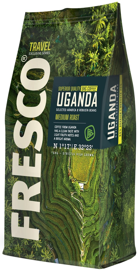 Кофе в зернах Fresco Uganda 900г - Vprokru Перекрёсток 2294₽