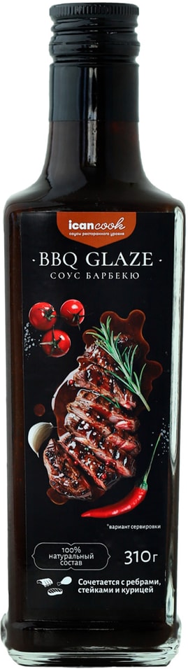 Соус Icancook BBQ Glaze 310г - Vprok.ru Перекрёсток