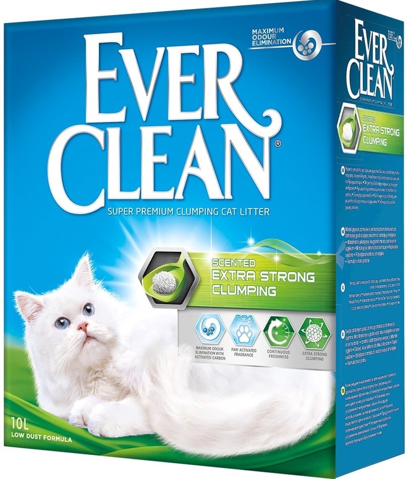 Наполнитель для кошачьего туалета Ever Clean Extra Strong Clumping Scented с ароматизатором 10л