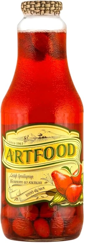 Компот Artfood из кизила стерилизованный 1лс доставкой!