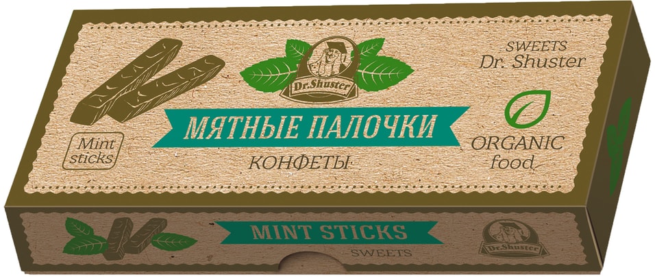 Конфеты Dr. Shuster Мятные палочки 150г от Vprok.ru