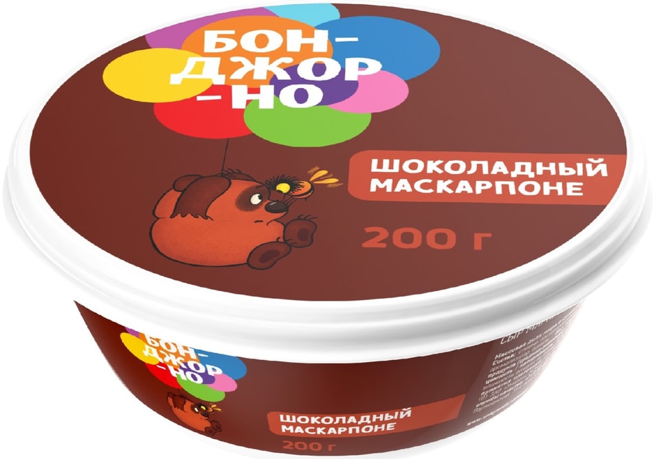 Сыр Бонджорно Шоколадный маскарпоне  200г от Vprok.ru