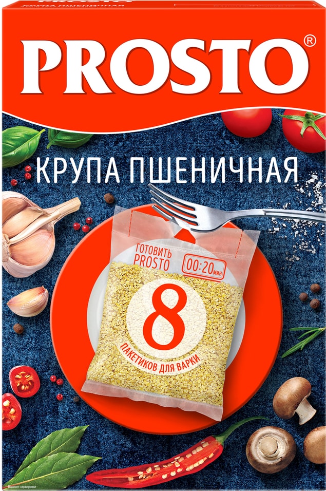 Крупа Prosto Пшеничная 8пак625г - Vprokru Перекрёсток 99₽