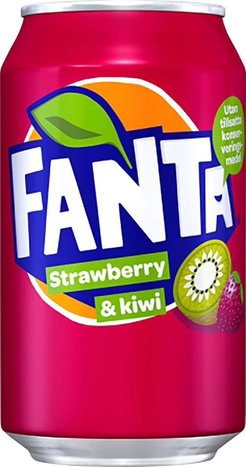 Напиток Fanta Strawberry & Kiwi 330мл. Закажите онлайн!