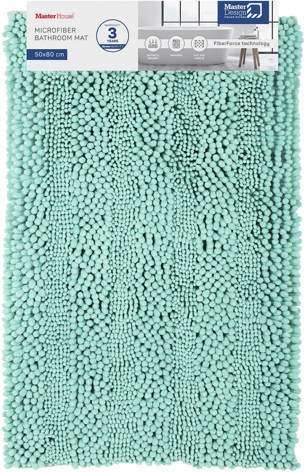 Коврик для ванной MasterHouse Рейдар светло-голубой 5080см 936₽