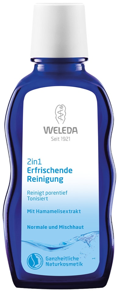 Средство для лица Weleda 2в1 Освежающее очищающее 100мл