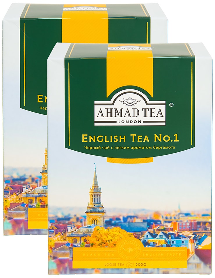 Чай черный Ahmad Tea English Tea №1 200г (упаковка 2 шт.) от Vprok.ru