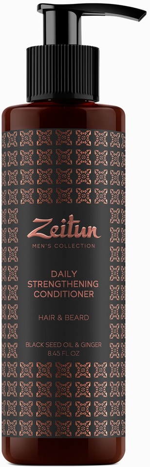 Бальзам-кондиционер для волос и бороды Zeitun укрепляющий для мужчин с имбирем и черным тмином 250мл