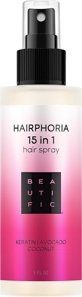 Спрей-уход для волос Beautific Hairphoria несмываемый 15в1 150мл