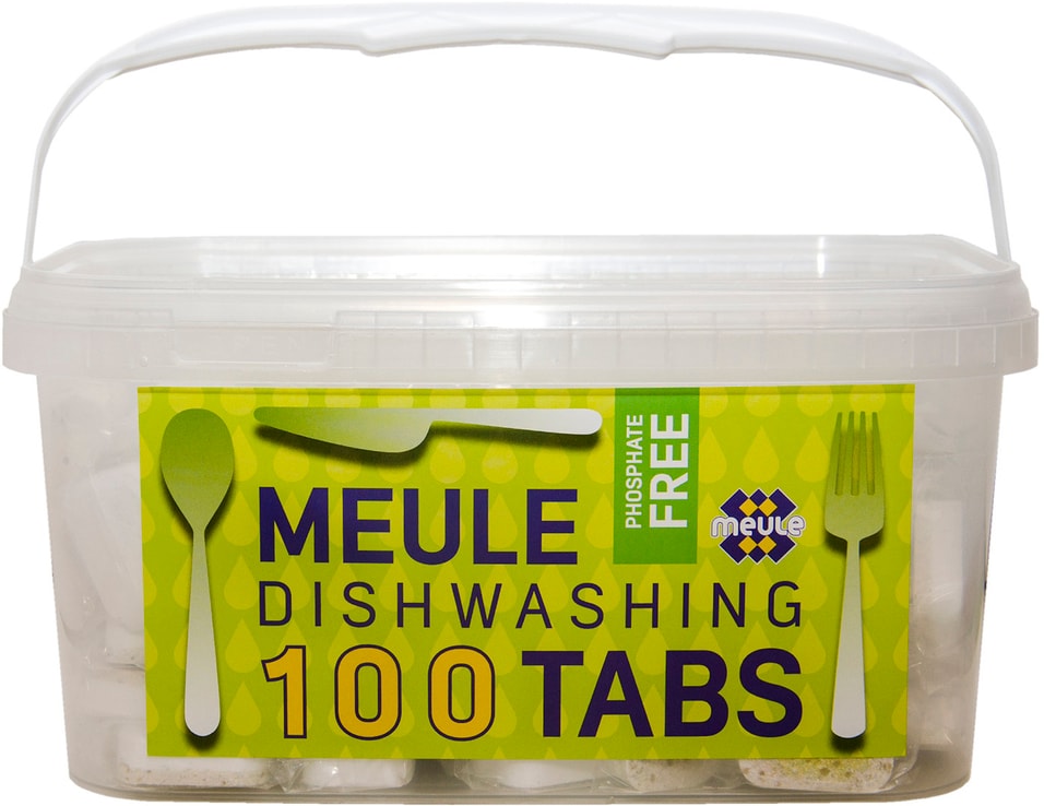 Средство чистящее Meule Phosphate free для посудомоечных машин 100шт от Vprok.ru