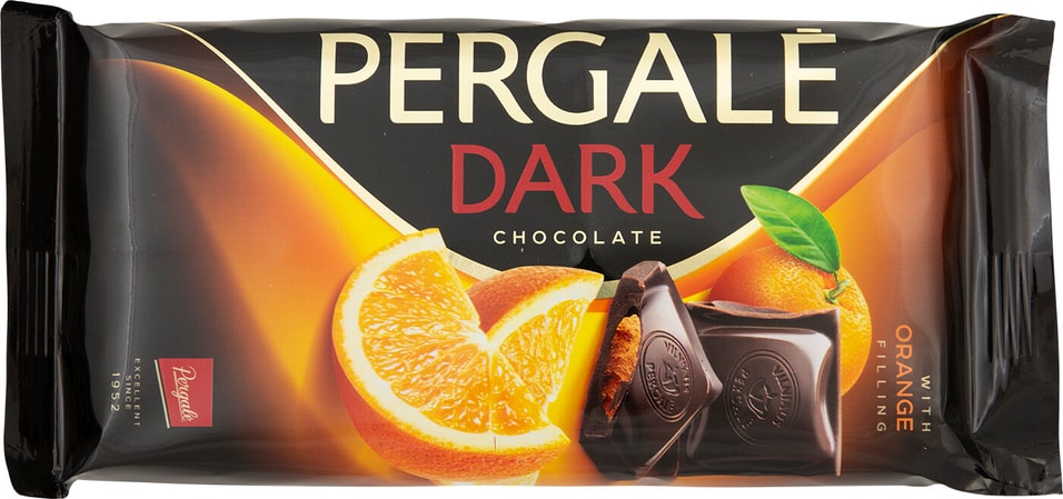 Шоколад Pergale Dark темный с апельсином 100г