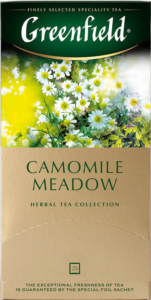 Чай травяной Greenfield Camomile Meadow 25*1.5г от Vprok.ru
