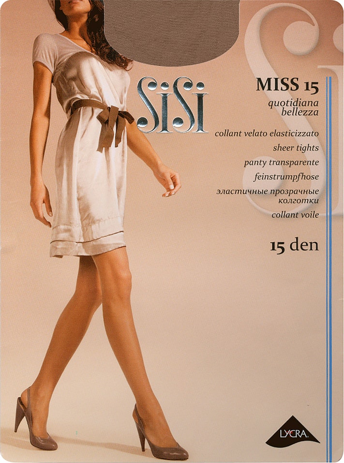 Колготки SiSi Miss 15 Miele Легкий загар Размер 4