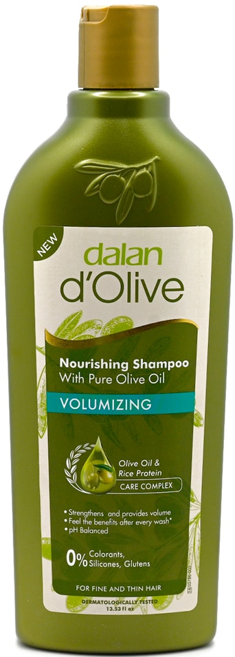 Шампунь для волос Dalan D Olive Придание объема тонким волосам Оливковое масло 400мл