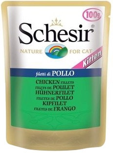 Влажный корм для котят Schesir Филе цыпленка 100г упаковка 20 шт 5328₽