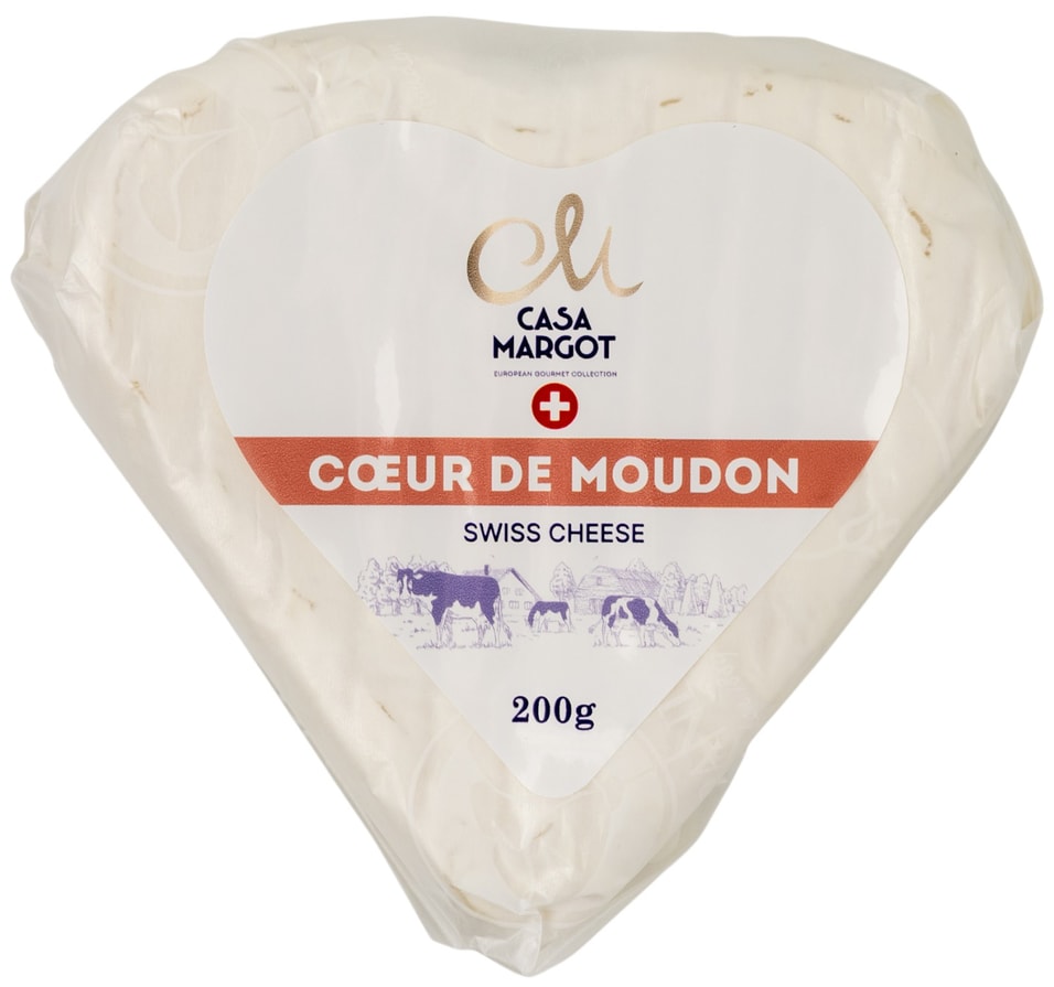 Сыр Casa Margot Coeur De Moudon с белой плесенью 45% 200г