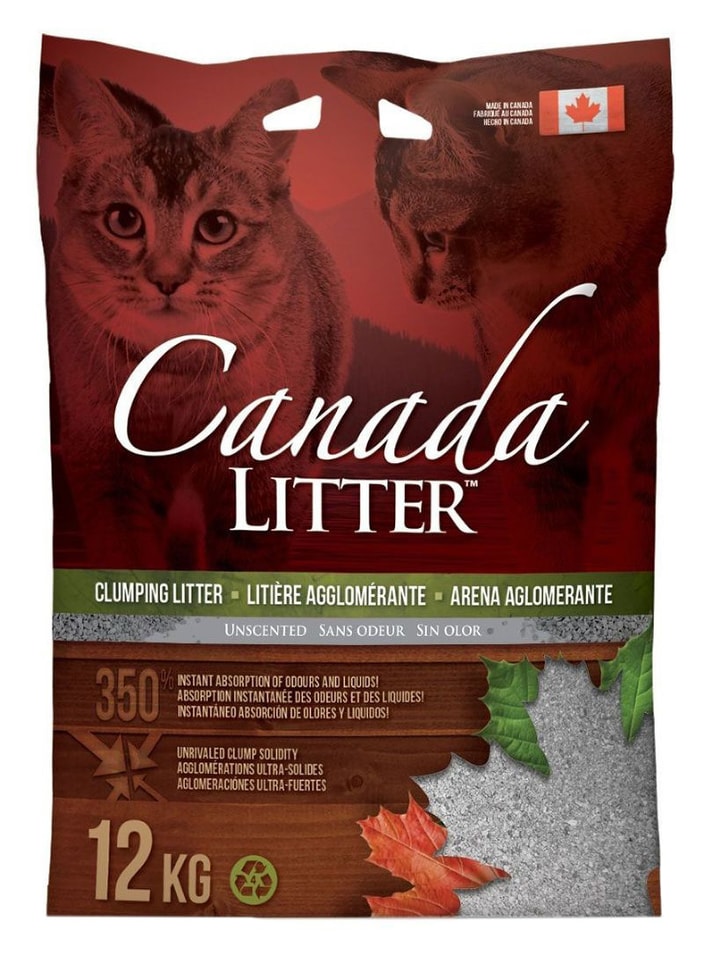 Наполнитель для кошачьего туалета Canada Litter с ароматом лаванды 12кг