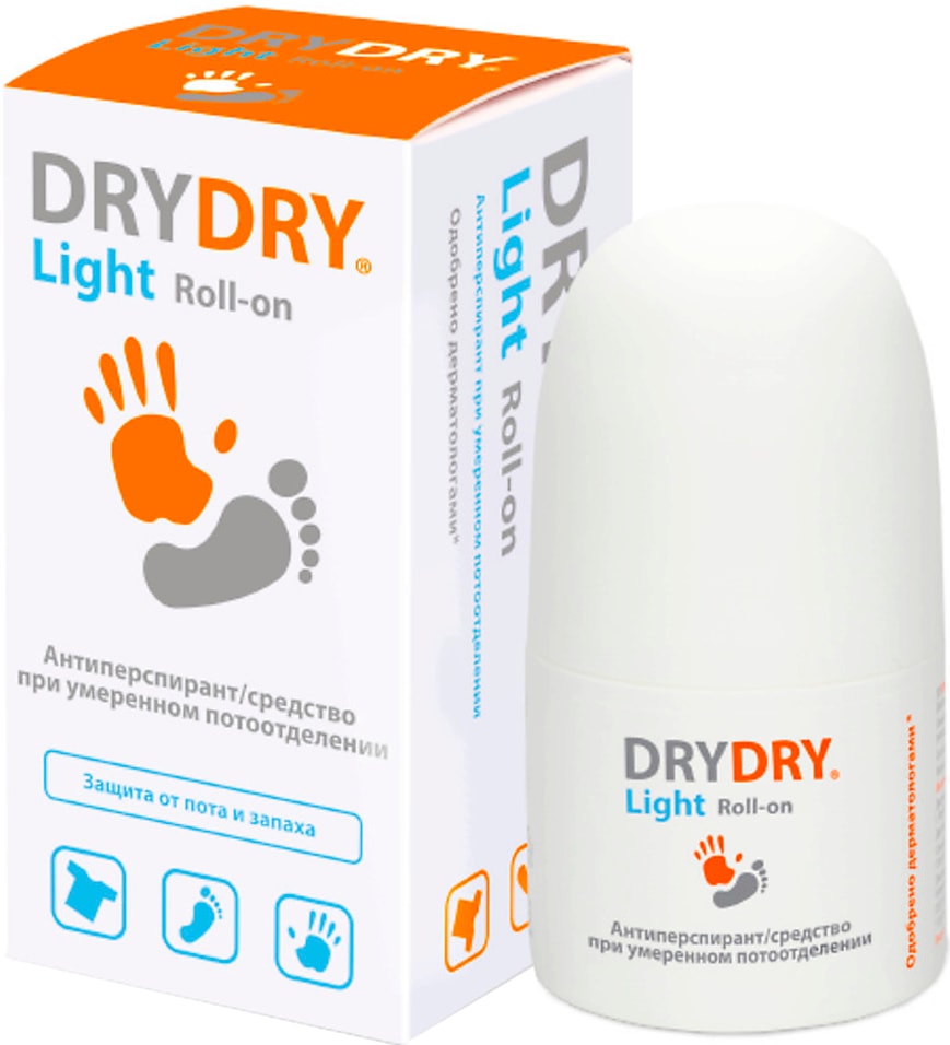 Антиперспирант Dry Dry Light средство от потоотделения для всех типов кожи 50мл