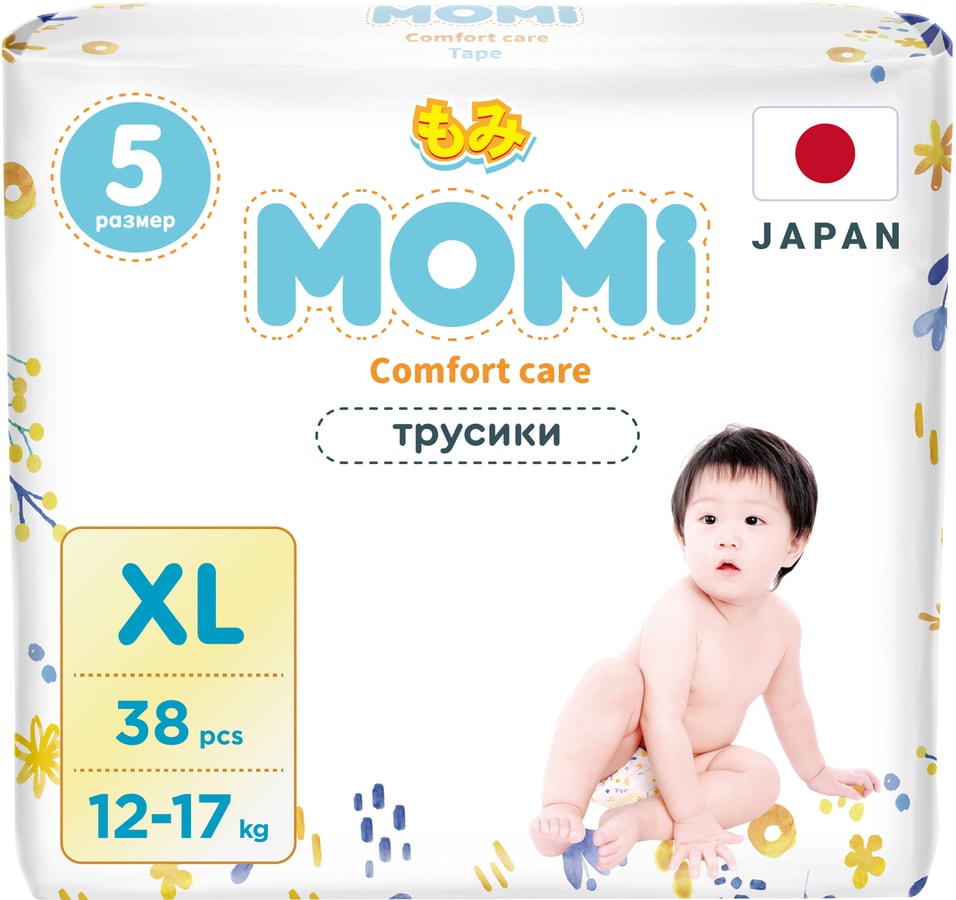 Подгузники-трусики Momi Comfort Care XL 12-17кг 38шт
