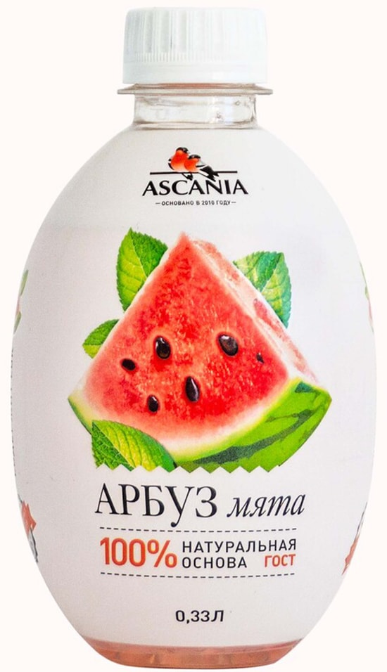 Напиток Ascania Арбуз-Мята 330мл - Vprok.ru Перекрёсток