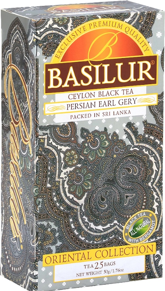 Чай Basilur Восточная коллекция эрл грей по персидски 25*2г