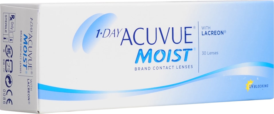 Контактные линзы Acuvue Moist 1-Day Однодневные -3.50/14.2/8.5 30шт