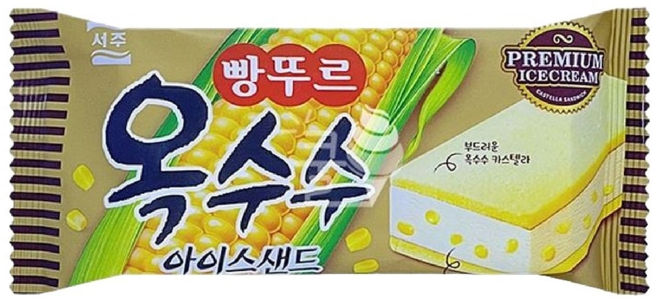 Мороженое Seoju Сэндвич Сладкая Кукуруза 80гс доставкой!