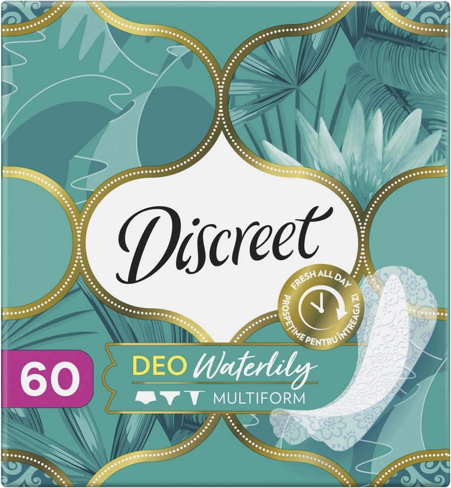 Прокладки Discreet Deo Water Lily Multiform ежедневные 60шт 276₽