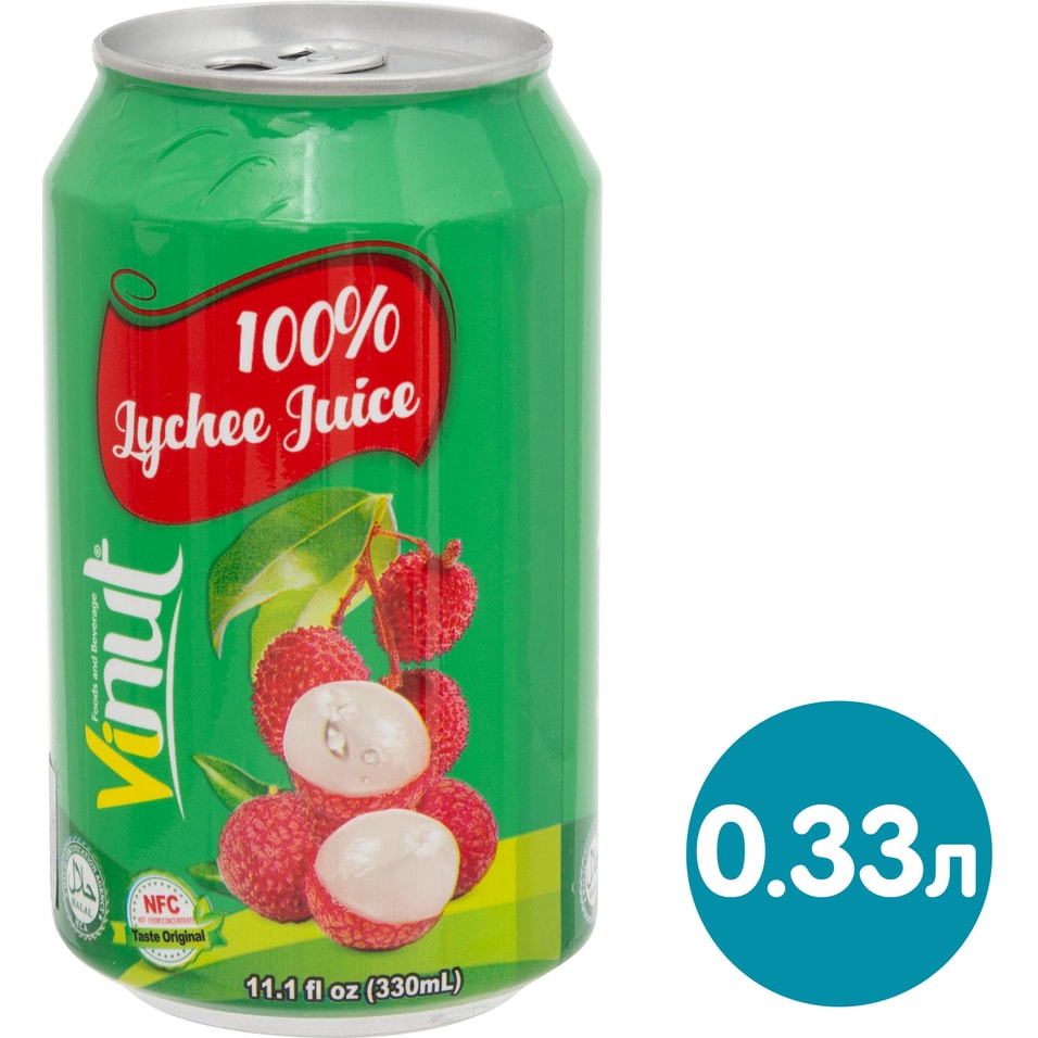 Сок Vinut Личи 100% 330мл от Vprok.ru